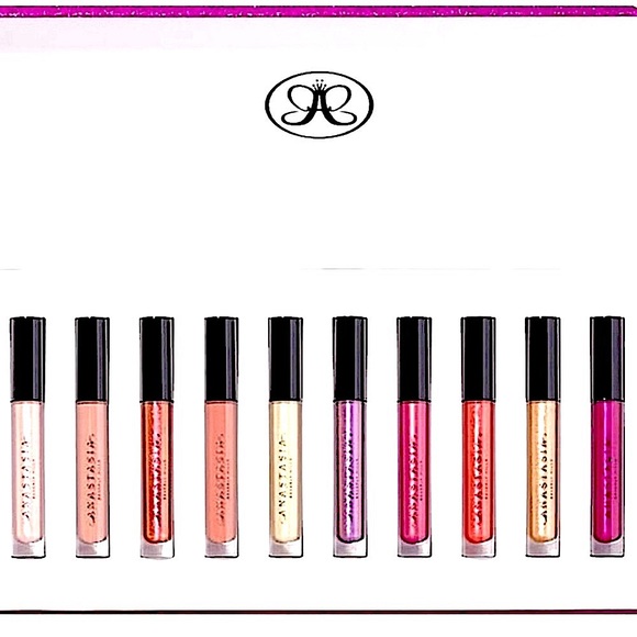NIB Anastasia Holiday Limited Edition 10 pc Lip Set - Picture 2 of 6